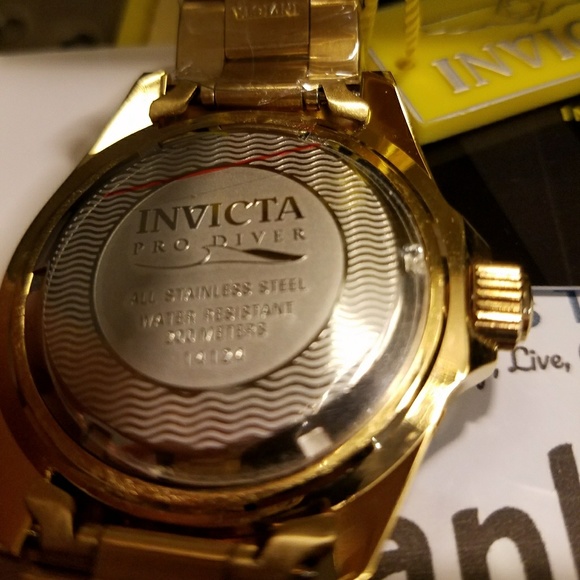 Invicta 18K Gold Plated Watch - Picture 6 of 8